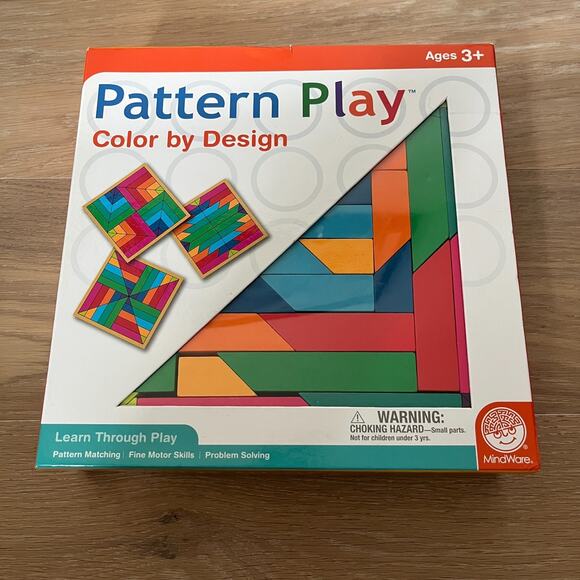 MindWare Pattern Play Color By Design Shapes & Colors - Complete - Picture 1 of 3
